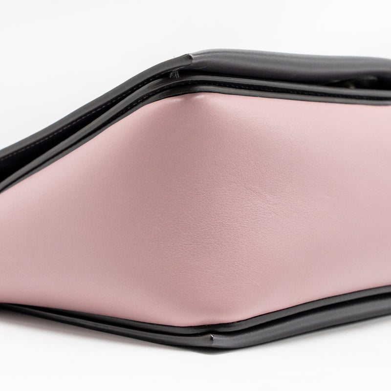 Celine Frame Bag Calfskin Pink/Grey SHW