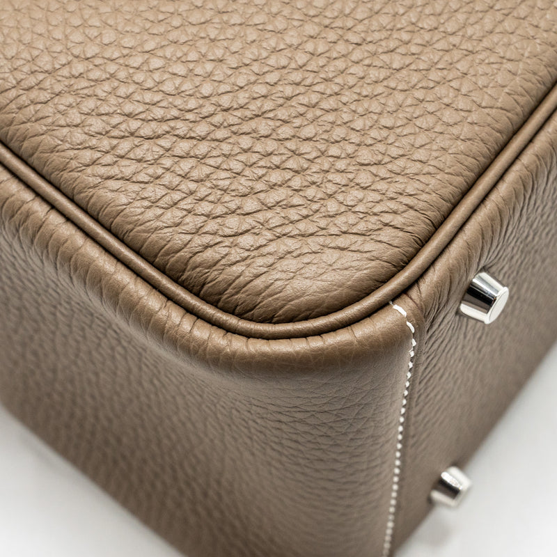 Hermes Mini Lindy Clemence Etoupe SHW Stamp B