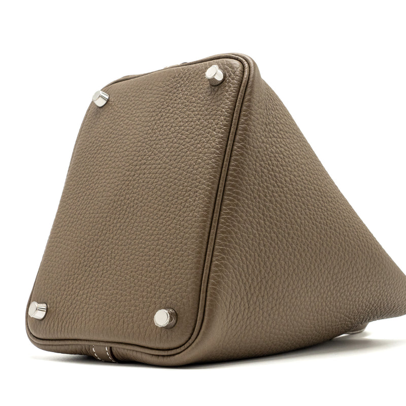 Hermes Picotin 18 Clemence Etoupe SHW Stamp U