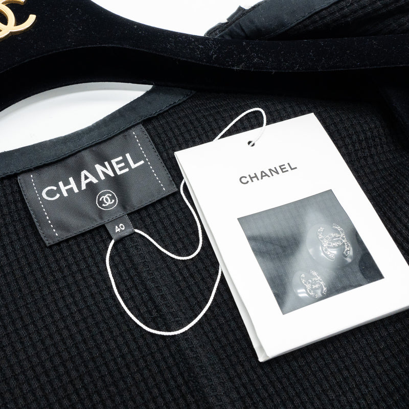 Chanel size 40 21C Jacket cotton Black