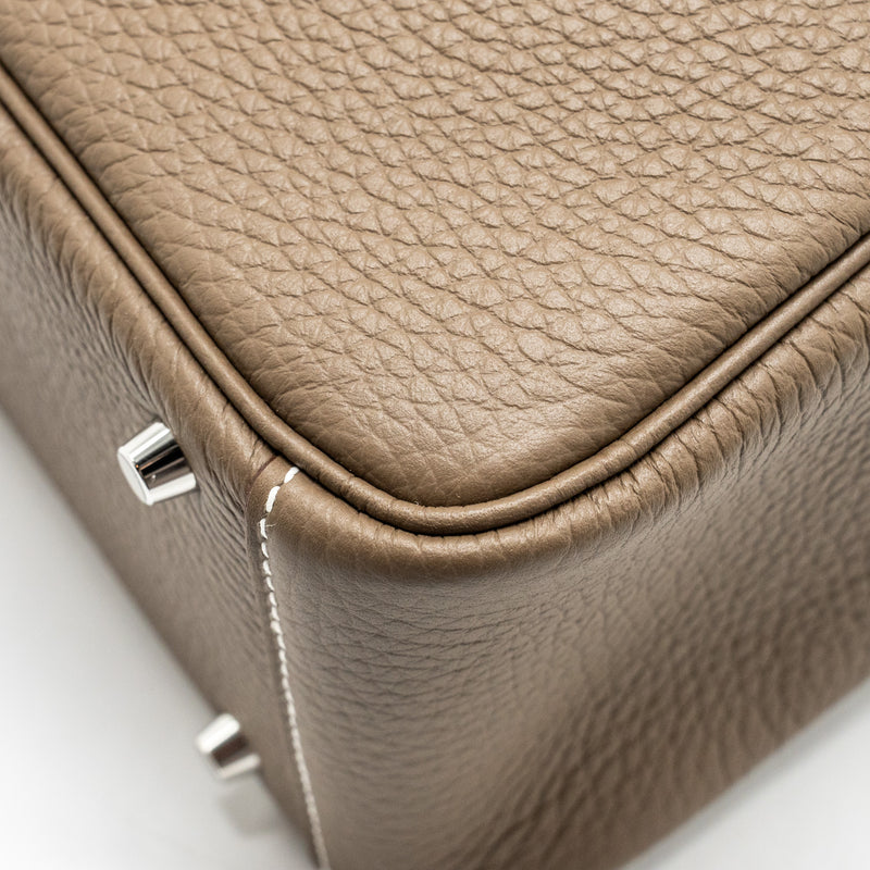 Hermes Mini Lindy Clemence Etoupe SHW Stamp B