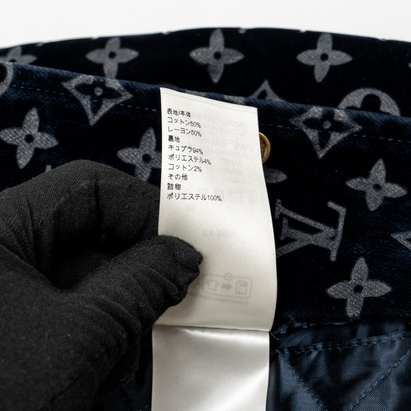 Louis Vuitton x Pharrell Size 46 Jacket Monogram Bleached Denim Multicoloured