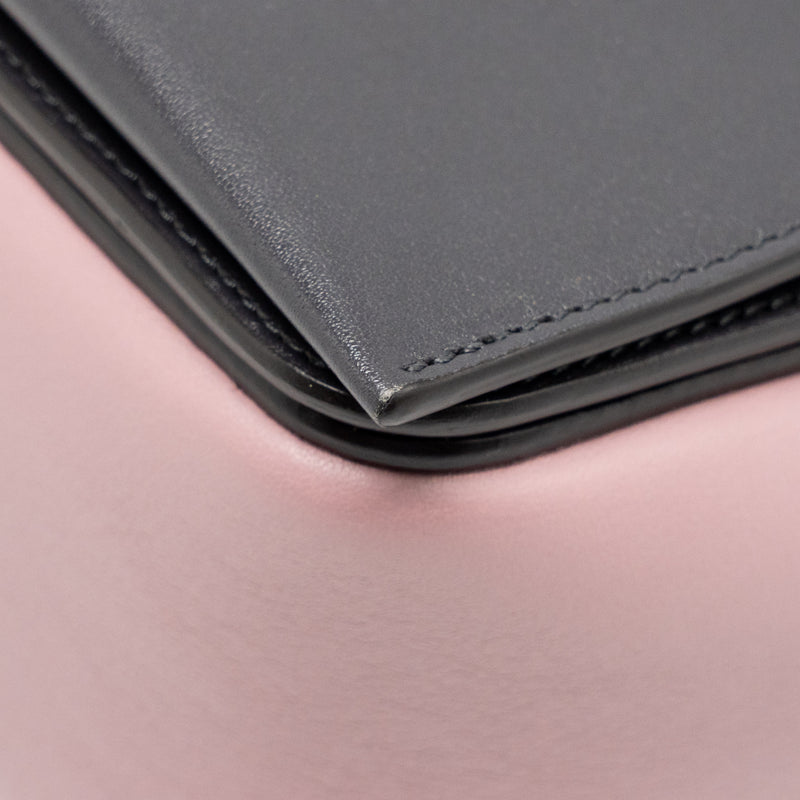 Celine Frame Bag Calfskin Pink/Grey SHW