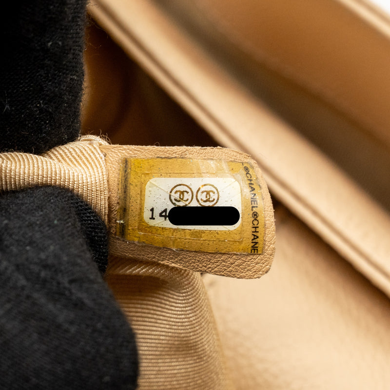 Chanel Cerf Tote Bag caviar beige GHW