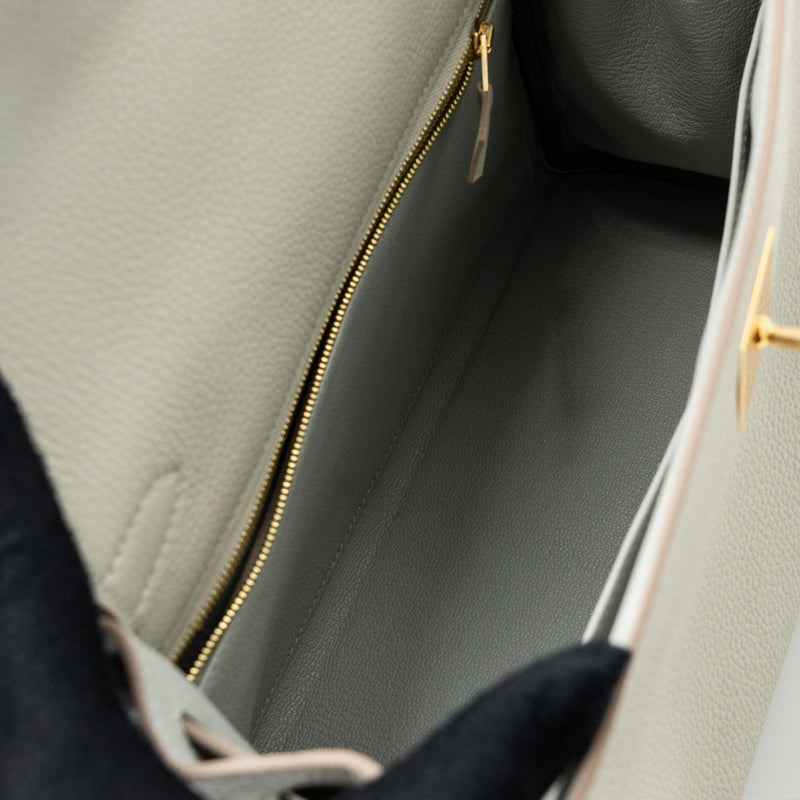 Hermes kelly 28 togo leather gris perle GHW stamp U