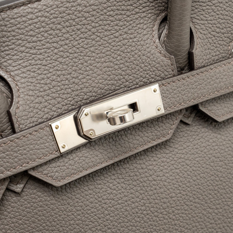 Hermes Birkin 30 Togo Gris Etain SHW Stamp B