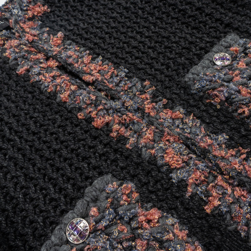 Chanel Size 40 Cardigan cashmere Grey/ Multicolour