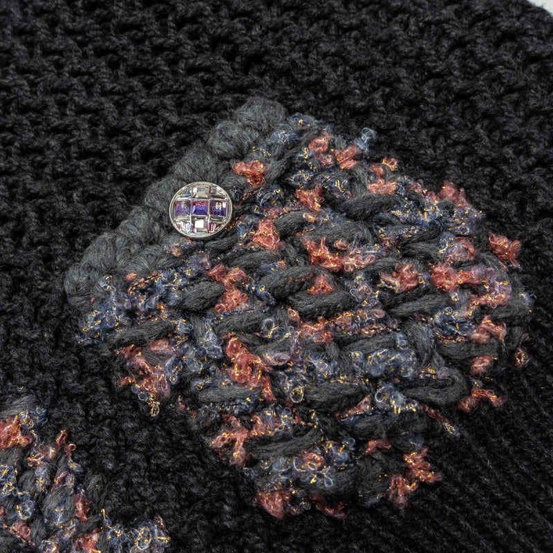 Chanel Size 40 Cardigan cashmere Grey/ Multicolour