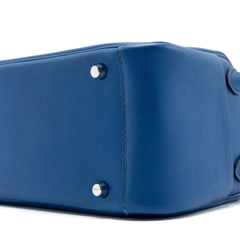 Hermes mini lindy swift blue France / blue saphir SHW stamp Z