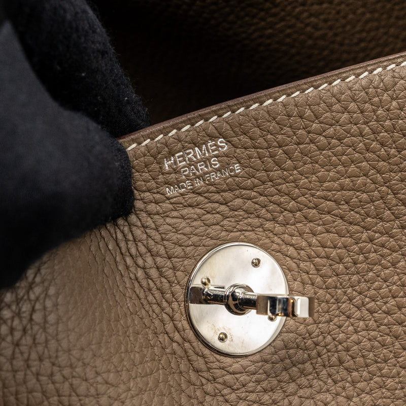 Hermes Lindy 30 Clemence Etoupe SHW Stamp C