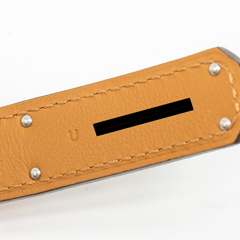 Hermes Kelly 18 Belt Epsom Rose Shocking SHW Stamp U