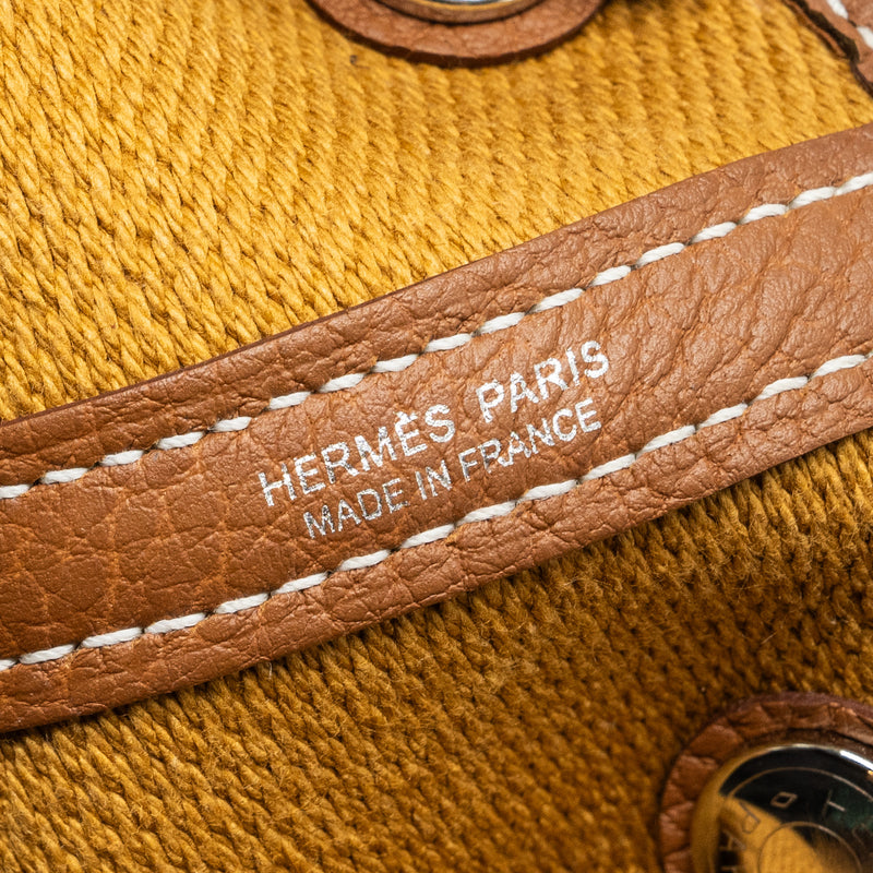 Hermes garden party 30 canvas/negonda ecru/desert/gold SHW Stamp Z