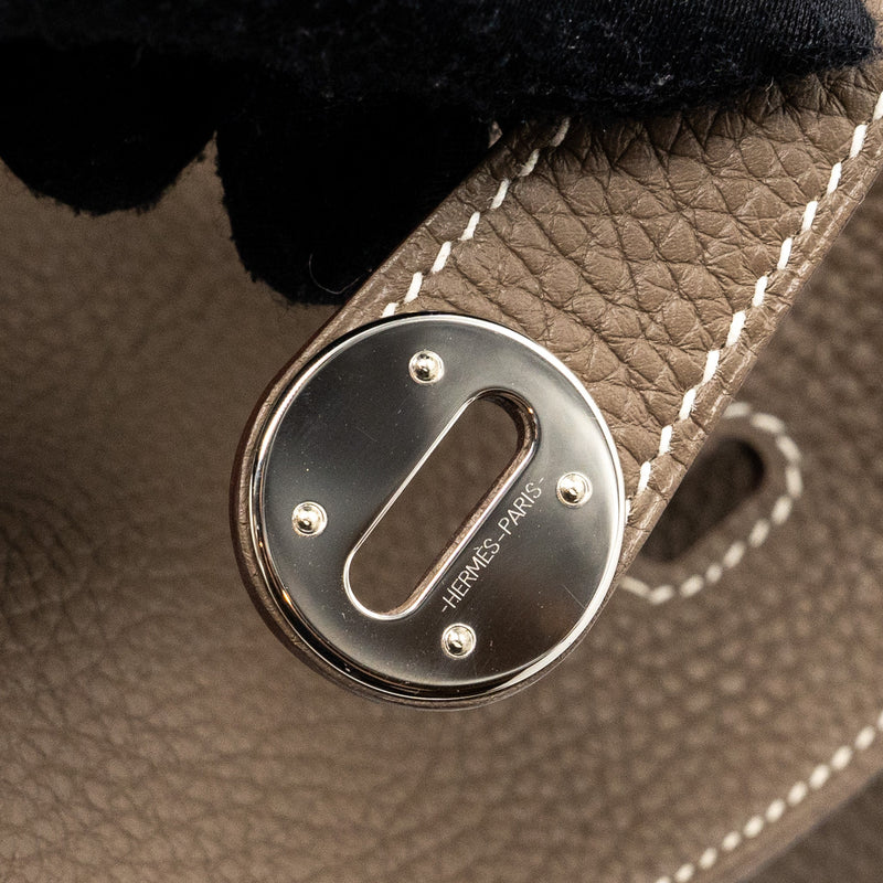 Hermes Lindy 30 Clemence Etoupe SHW Stamp C