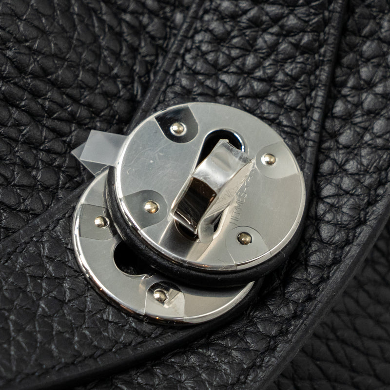 Hermes Lindy 26 Clemence Black SHW Stamp U