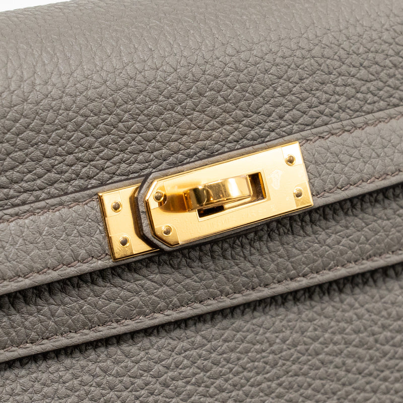 Hermes kelly 25 togo gris etain GHW stamp Z