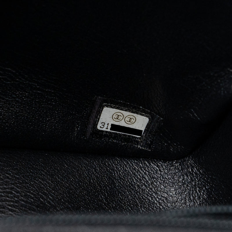 Chanel top handle mini rectangular flap bag caviar black GHW