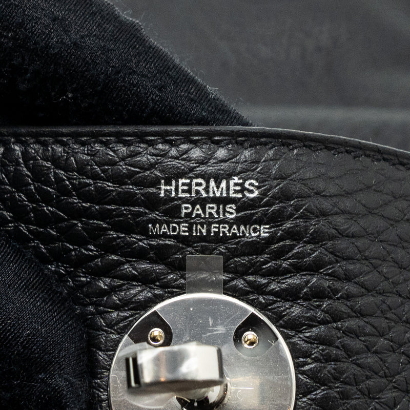 Hermes Lindy 26 Clemence Black SHW Stamp U