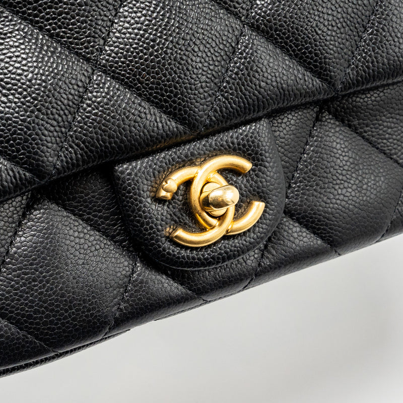 Chanel 23p Coco Love Flap Bag Caviar Black GHW (microchip)