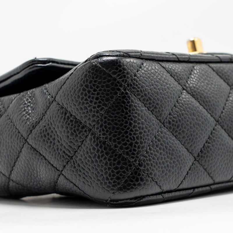 Chanel Mini Rectangular Flap Bag Caviar Black GHW