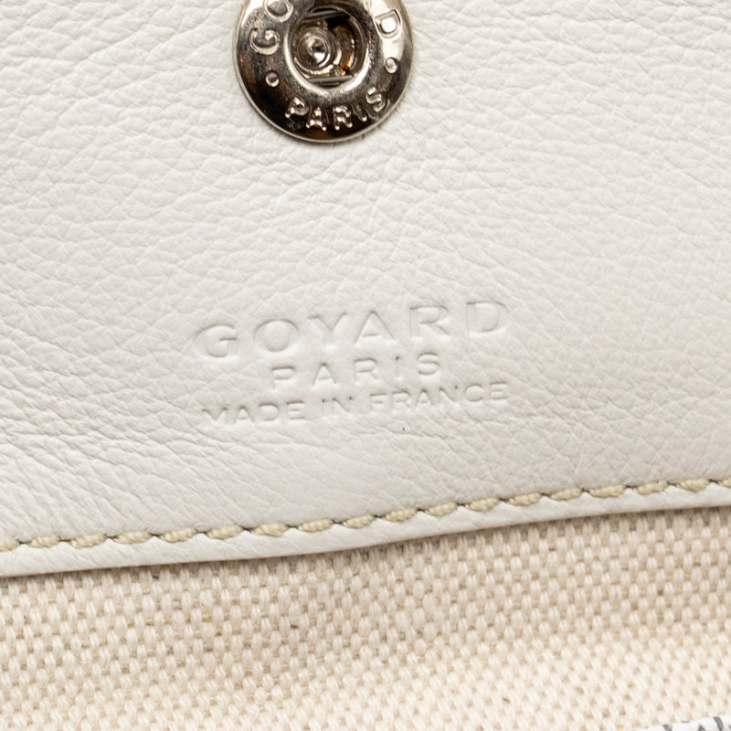 Goyard Saint Louis GM tote bag goyardine canvas / leather white
