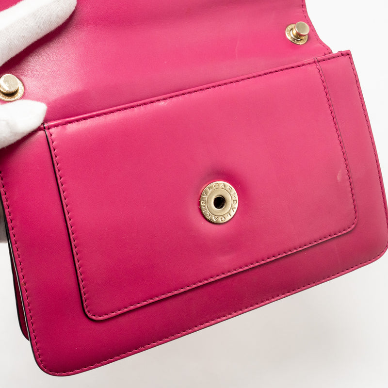 Bvlgari Serpenti Forever Crossbody Bag Calfskin Hot Pink LGHW