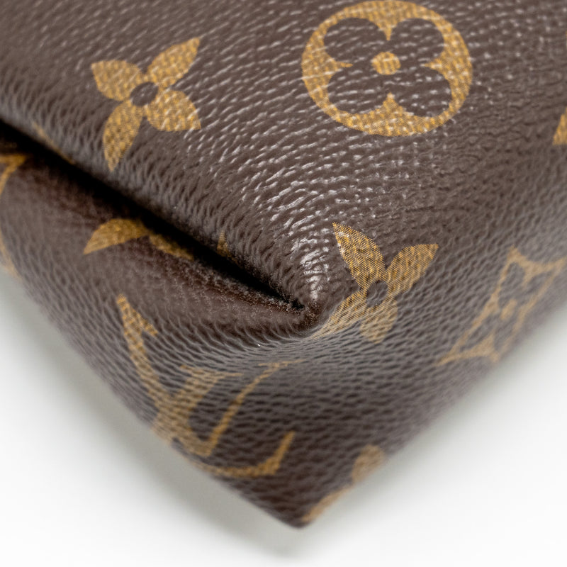 Louis Vuitton Pallas Clutch Monogram 2 Way Shoulder Bag Monogram Canvas/Leather Black GHW