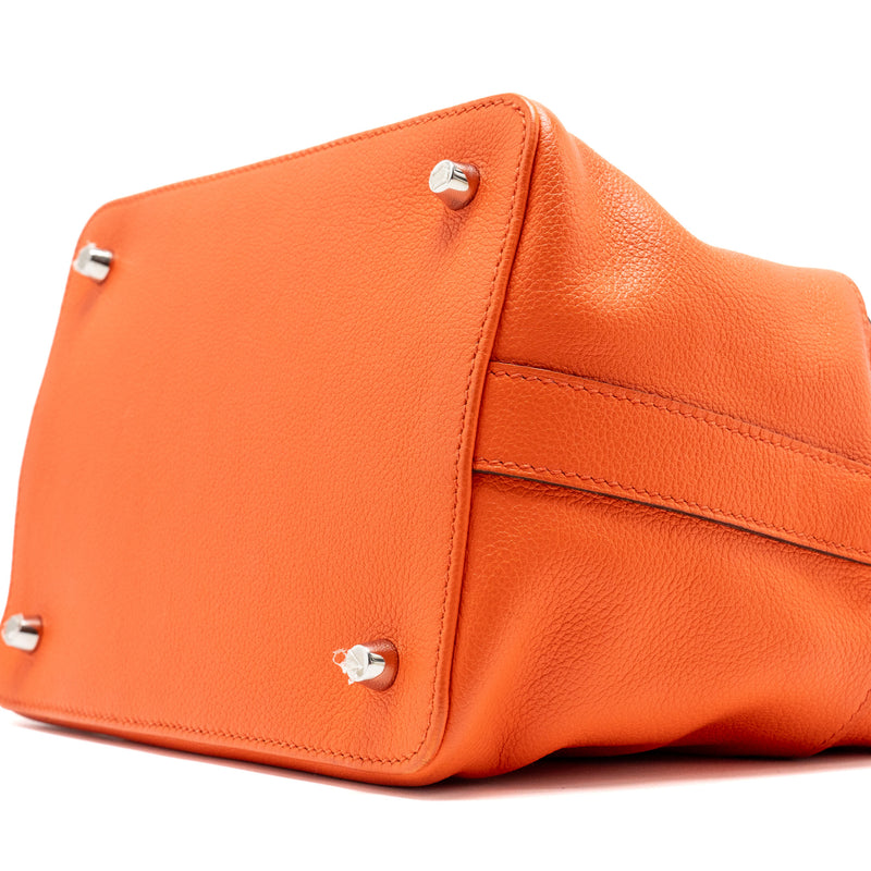 Hermes tool box 20 evercolor Orange poppy/ Bordeaux SHW stamp A