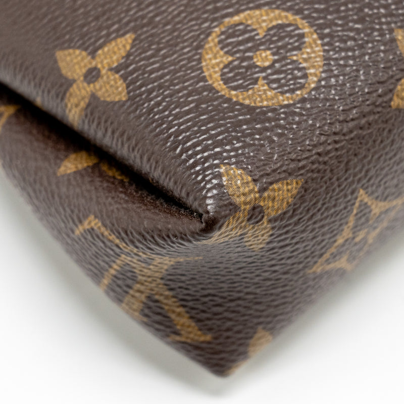 Louis Vuitton Pallas Clutch Monogram 2 Way Shoulder Bag Monogram Canvas/Leather Black GHW