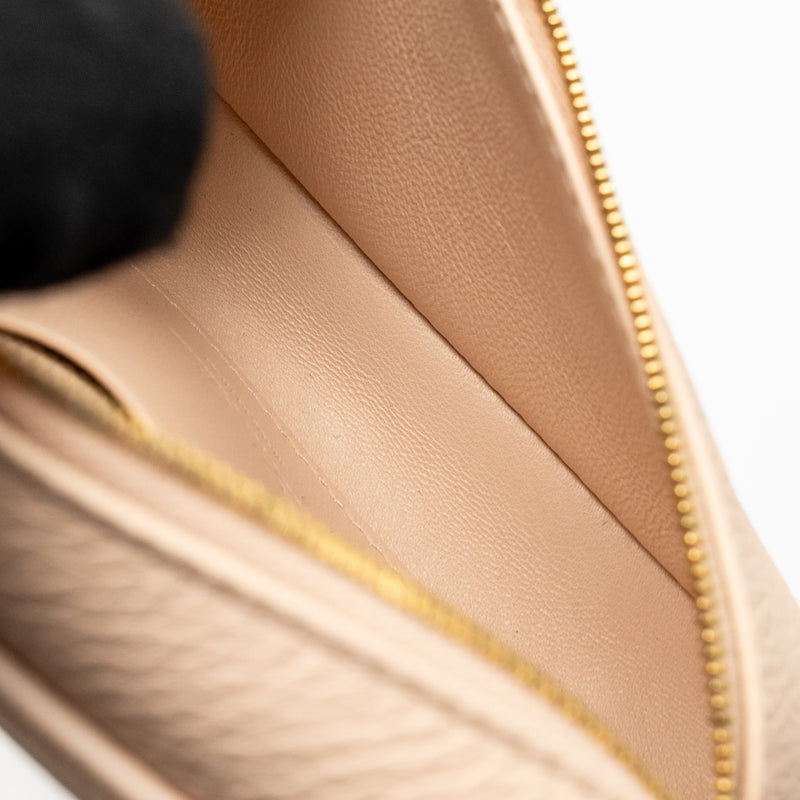 Loro Piana extra pocket mini pouch calfskin light pink GHW