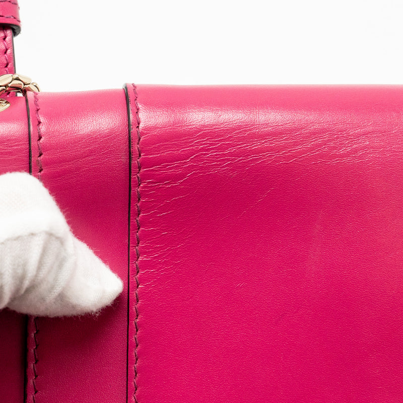 Bvlgari Serpenti Forever Crossbody Bag Calfskin Hot Pink LGHW