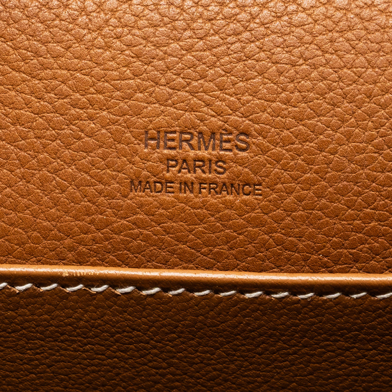 Hermes Mini Roulis Barenia Faubourg Fauve SHW Stamp D