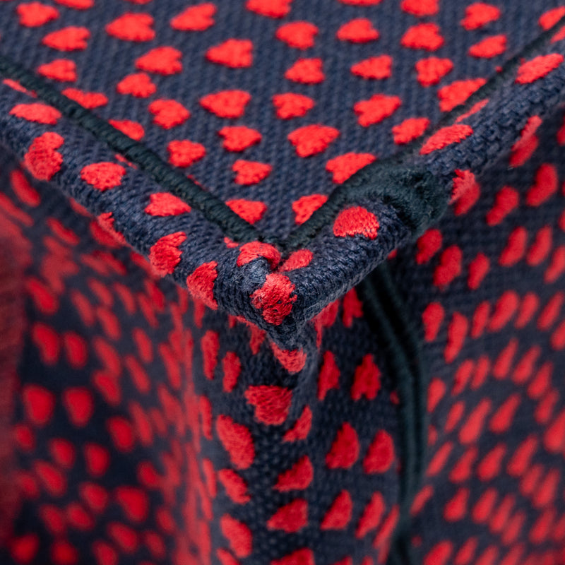 Dior Medium Dior book tote I love Paris canvas red / navy