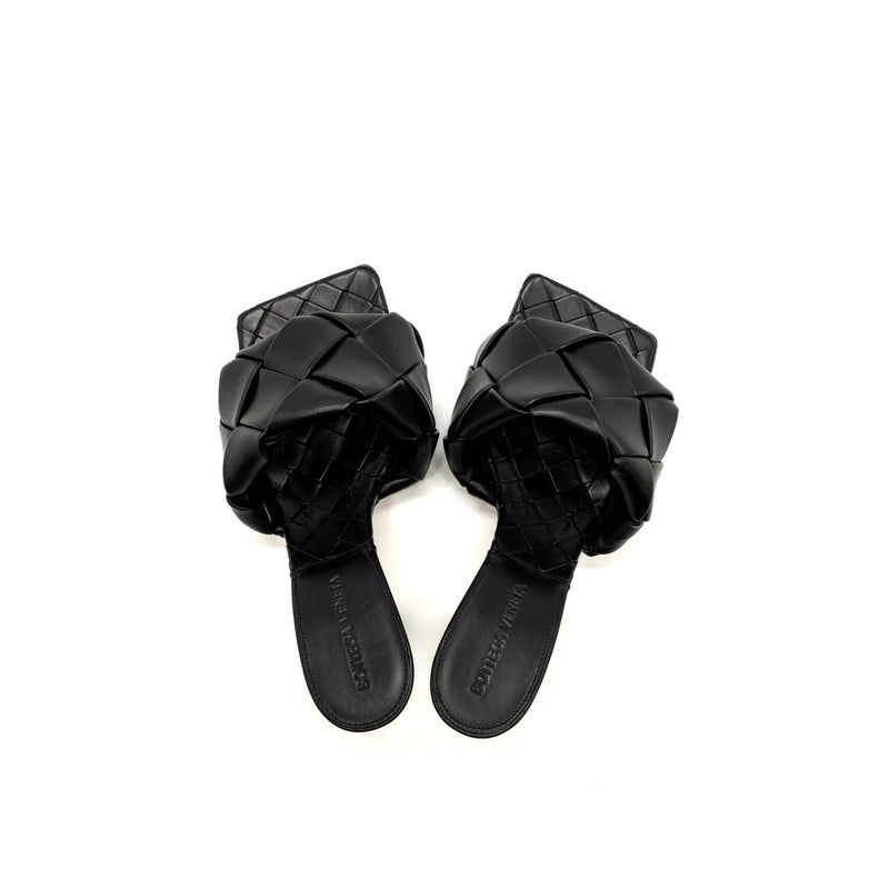 Bottega Veneta Size 36.5 Lido Mule Nappa Lambskin Black