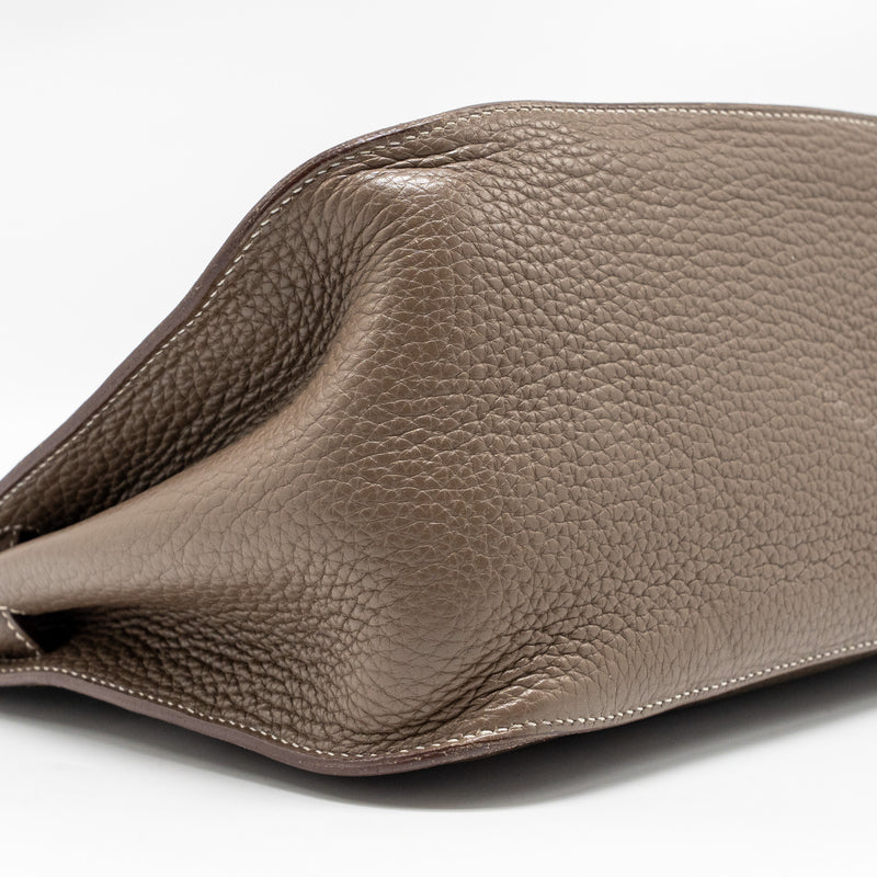 Hermes Jypsiere 28 clemence etoupe SHW stamp square Q