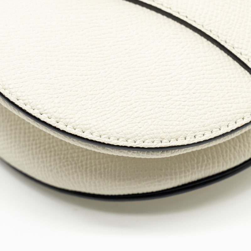 Dior Medium Saddle Bag Calfskin WHITE GHW