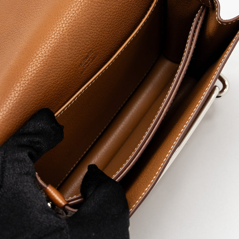 Hermes Mini Roulis Barenia Faubourg Fauve SHW Stamp D