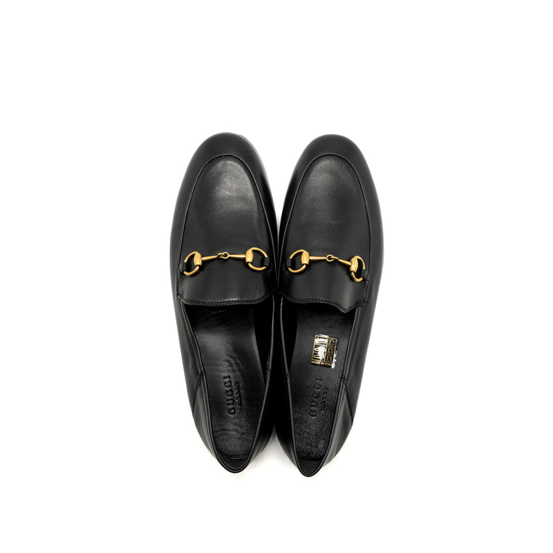 Gucci size 38 jordaan loafer black GHW