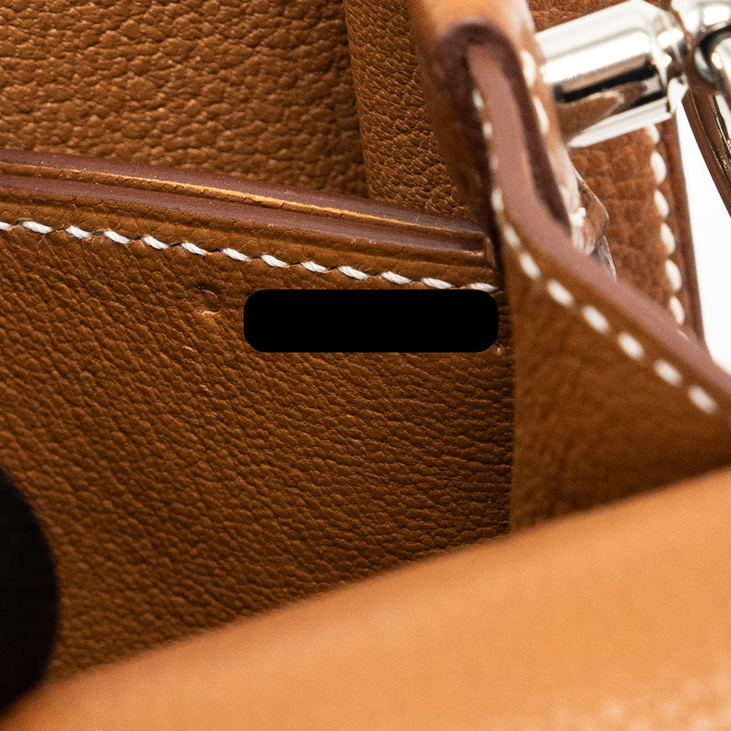 Hermes Mini Roulis Barenia Faubourg Fauve SHW Stamp D