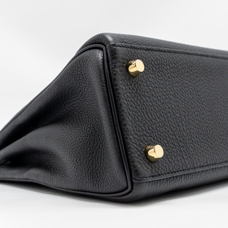 Hermes Kelly 25 Togo Black GHW Stamp U