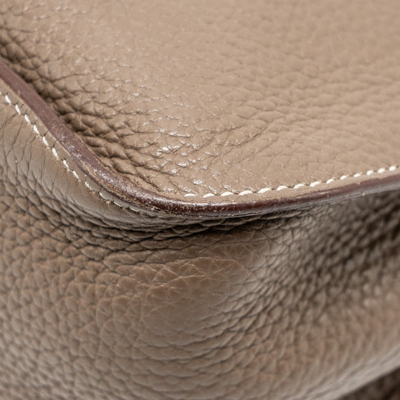 Hermes Jypsiere 28 clemence etoupe SHW stamp square Q