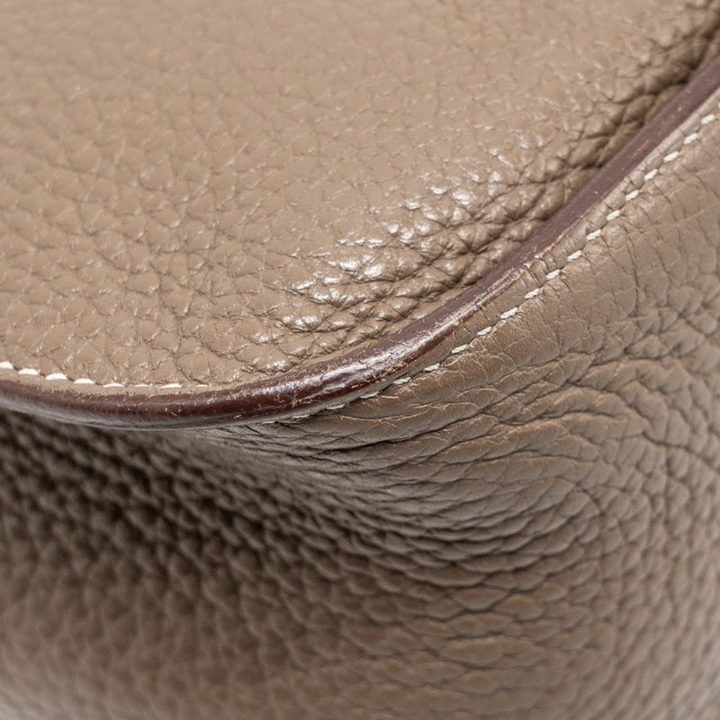 Hermes Jypsiere 28 clemence etoupe SHW stamp square Q