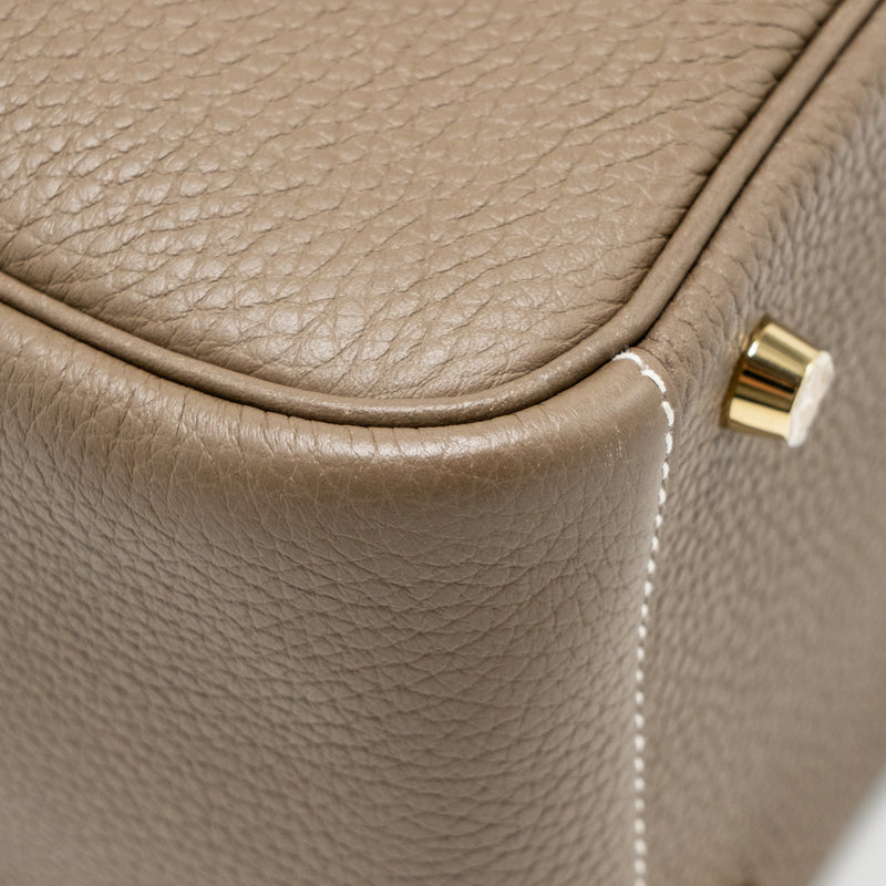 Hermes Lindy 26 Clemence Etoupe GHW stamp Z