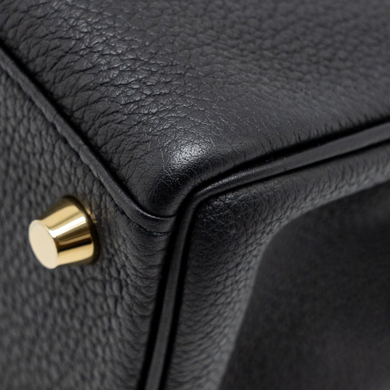 Hermes Kelly 25 Togo Black GHW Stamp U