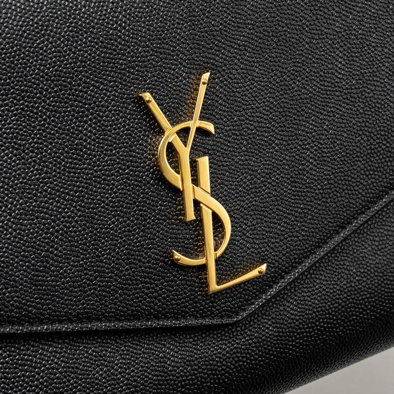 Saint Laurent/YSL Mini Uptown crossbody bag calfskin black GHW