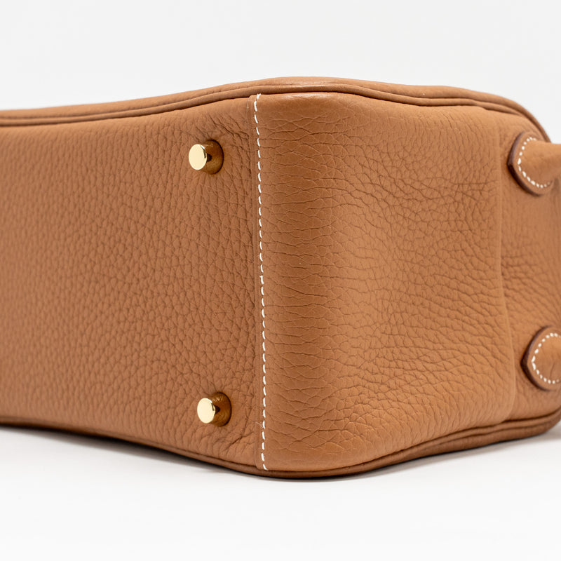 Hermes Mini Lindy Clemence Gold GHW Stamp Z