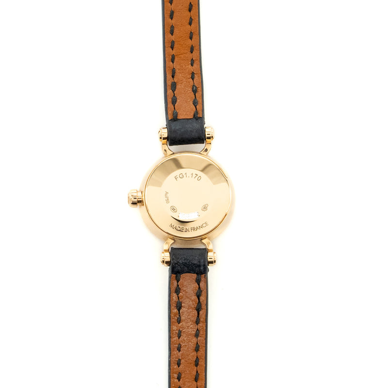 Hermes Faubourg watch mini model 15mm rose gold