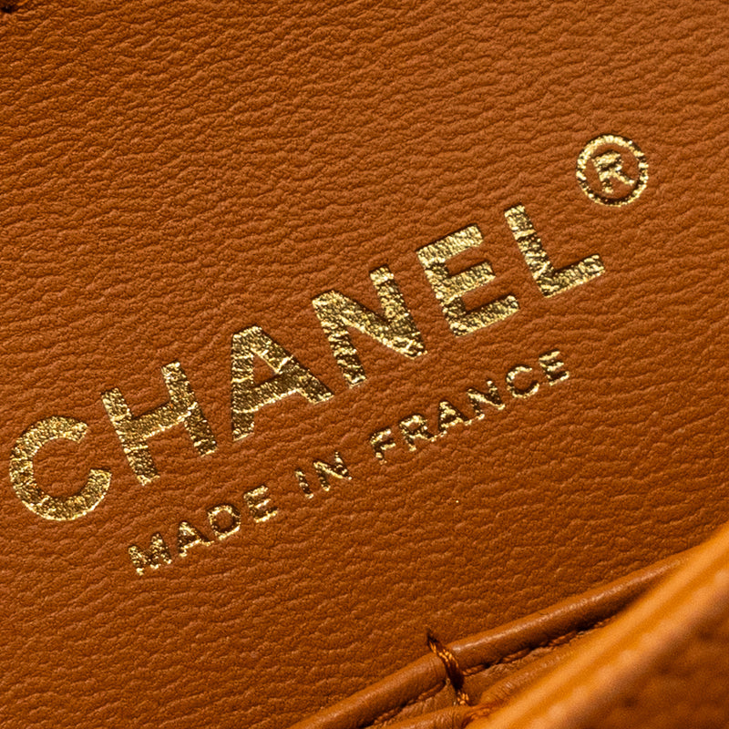 Chanel Medium Classic Double Flap Bag Caviar Caramel LGHW(Microchip)