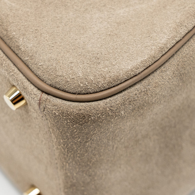 Hermes Mini Lindy Grizzly/Swift Gris Caillou/Etoupe GHW Stamp B