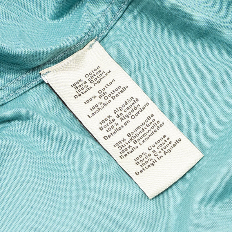 Hermes size M T-shirt Mini Patch Cuir green