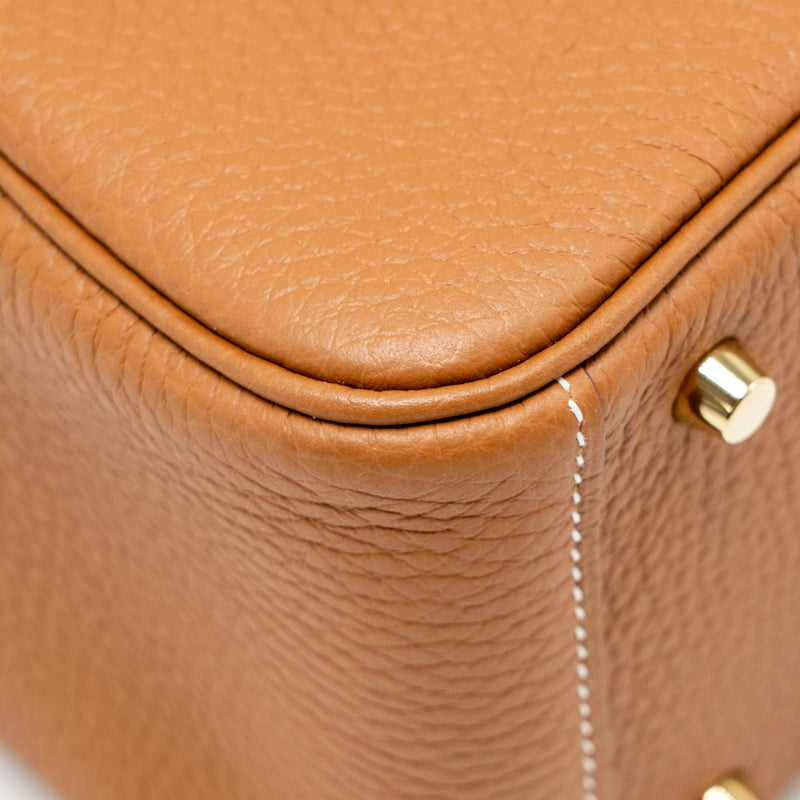 Hermes Mini Lindy Clemence Gold GHW Stamp Z